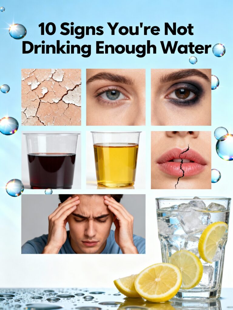 10 Signs You're Not Drinking Enough Water
